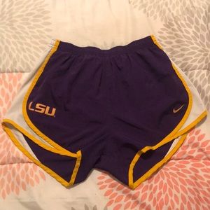 LSU Nike Dri-Fit Running Shorts